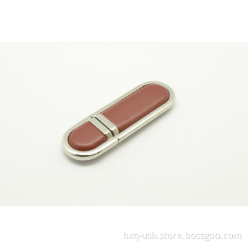 USB Flash Drive with Leather Material
